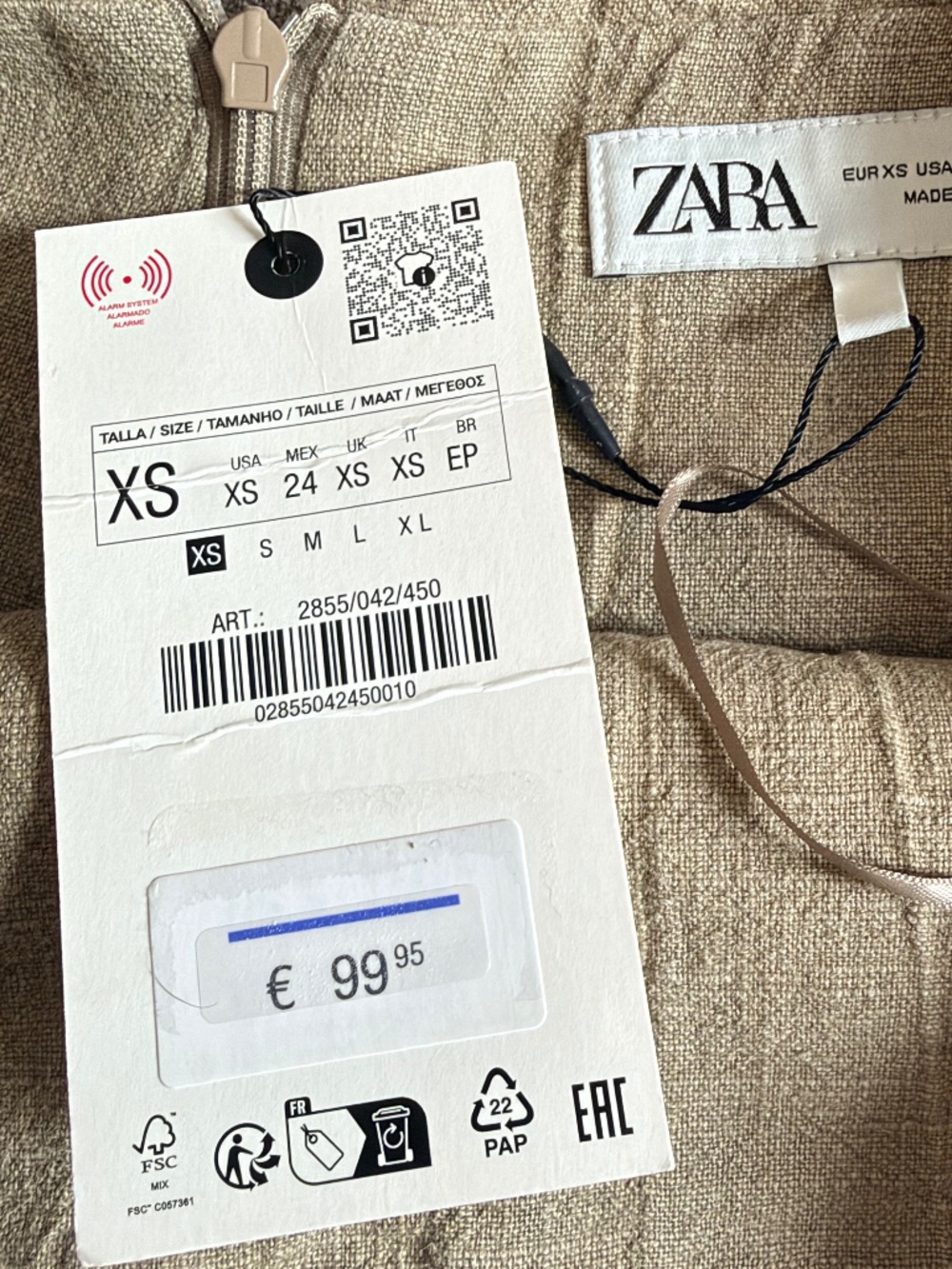 Zara silver sequin mini skirt Size XS